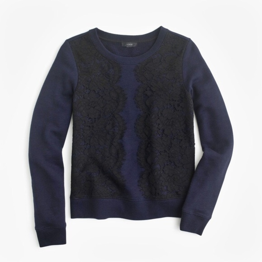 JCrew | Lace Sweatshirt